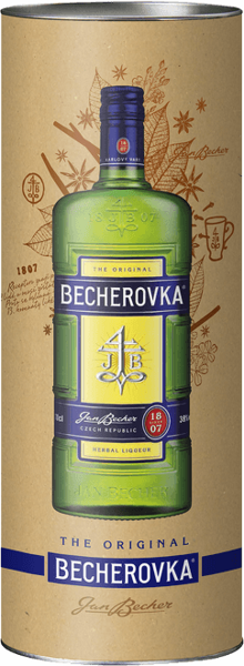 Becherovka Herbal Liqueur, 70 cl in a tube