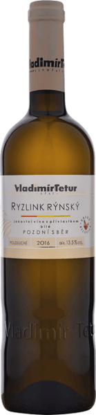 Riesling Rhenish, Late Harvest, Tetur