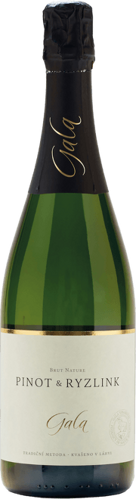 Sekt Pinot, Riesling Vlašský, Brut Nature, Gala